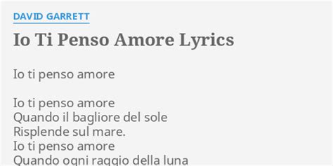 amore with lyrics